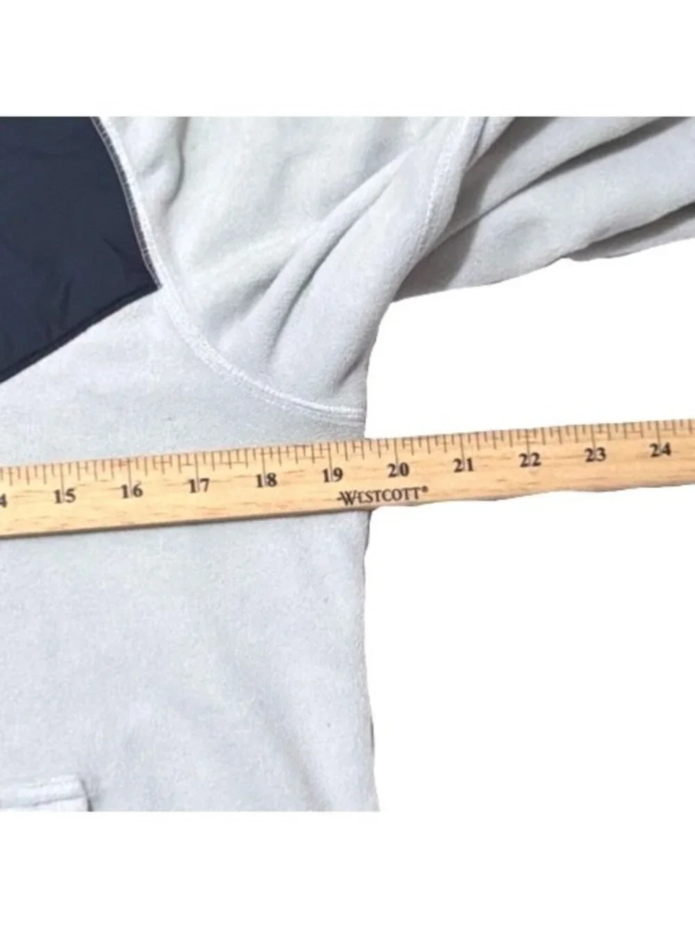 Nike Hoodie Mens S Powder Blue Navy Full Zip Fleece Y2K Athleisure Logo Techwear